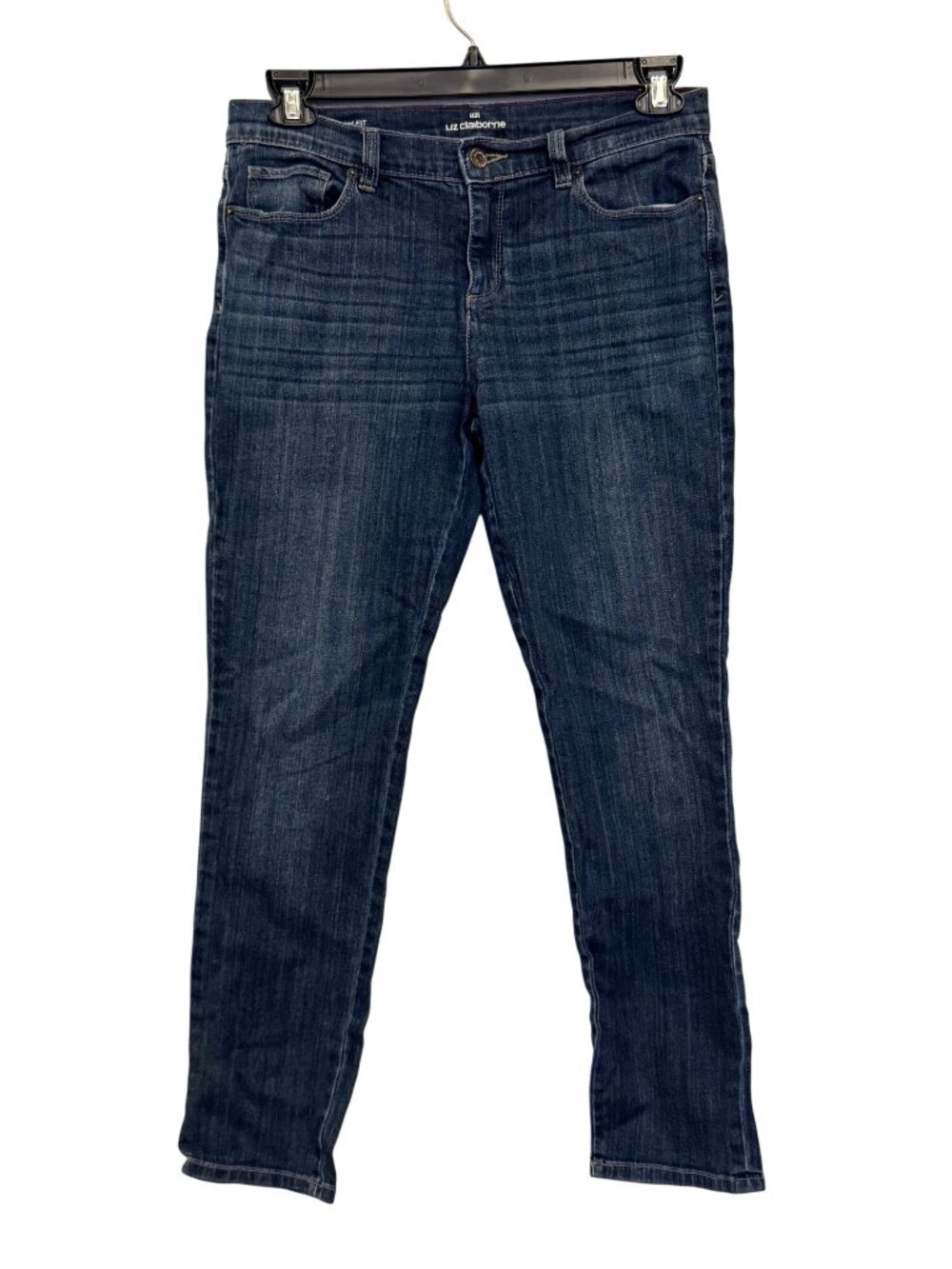 Liz Claiborne City Fit Skinny Boyfriend Jeans Size 6 Blue Denim